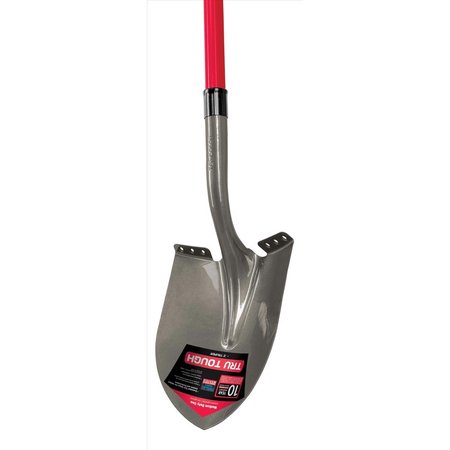 Truper Tru-Tough 56.75 in Steel Round Digging Shovel, Fiberglass Handle PRL-FV